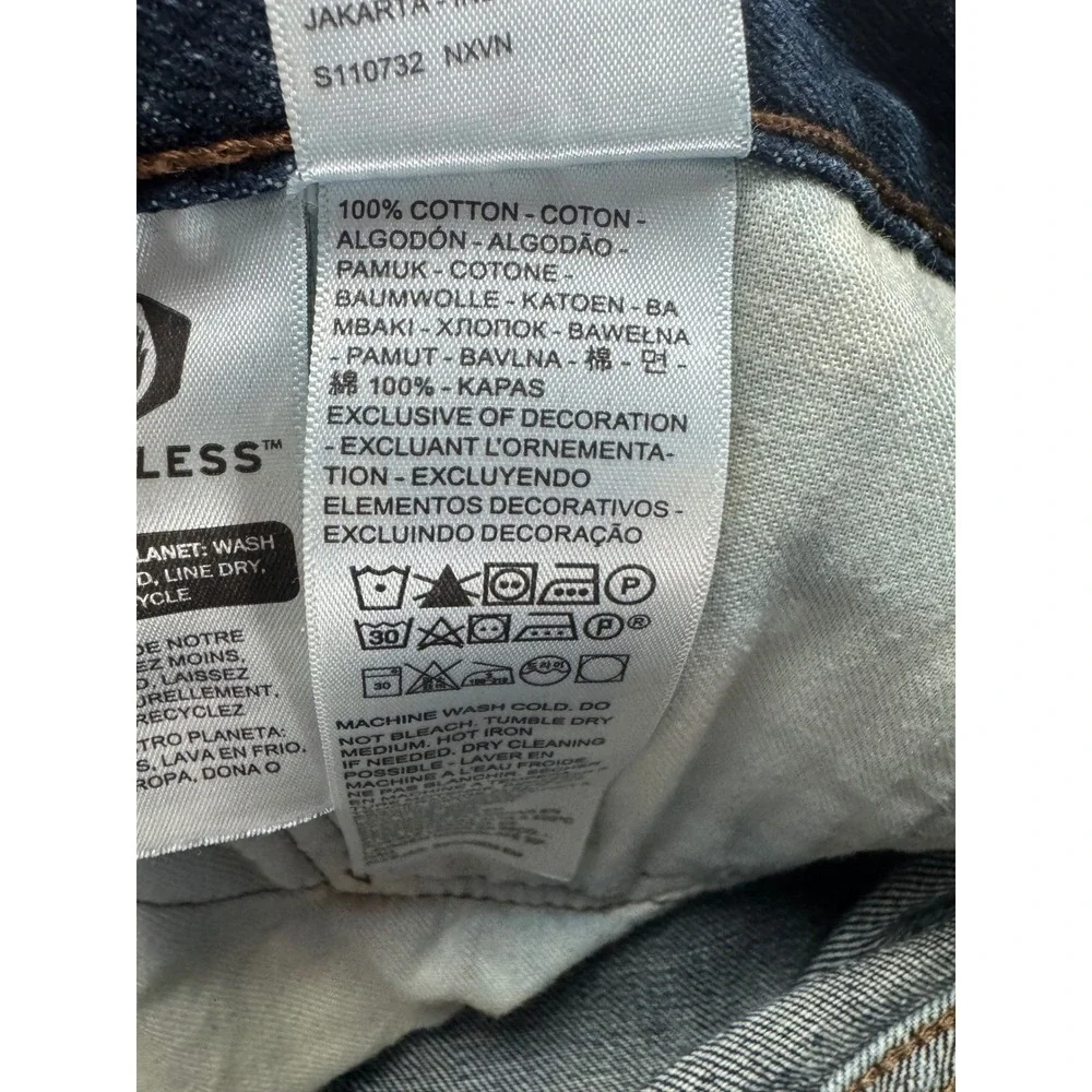 Levis 527 Slim Bootcut Jeans Mens 36x32 Dark Wash Indigo Blue Denim  western